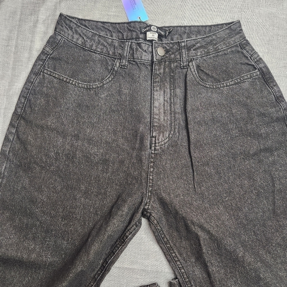 3/$25 Daisy Street high waisted black Denim jeans NWT size US L UK 12 - Picture 3 of 9